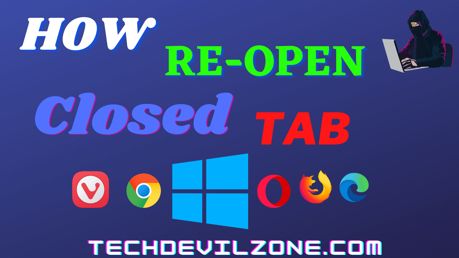 How To Reopen restore An Accidentally Closed Tab In A PC Browser 2023 